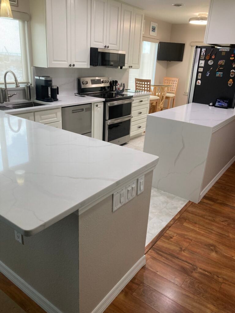Kitchen Remodel with Quartz Countertops in Bradenton — condo kitchen remodel